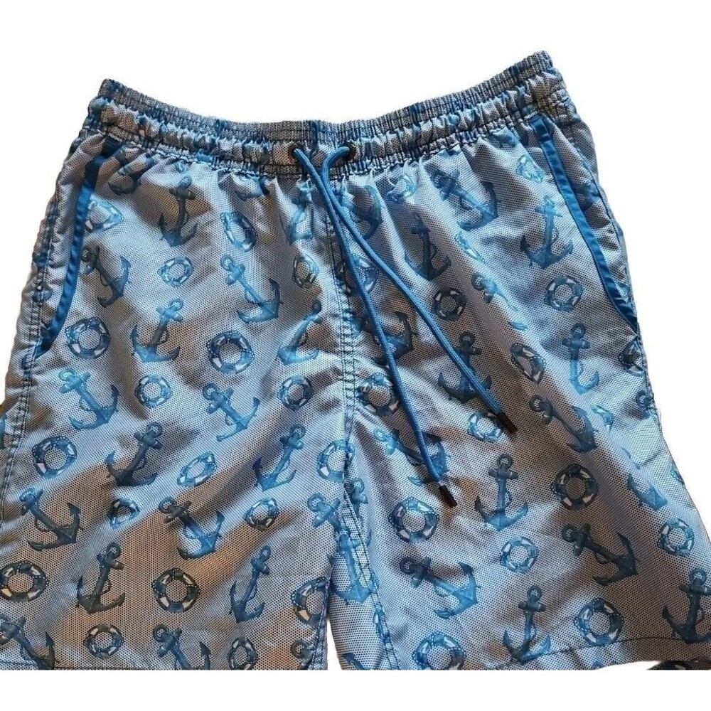 Mr Swim Swim Shorts Nautical Anchor Mens Sz Large